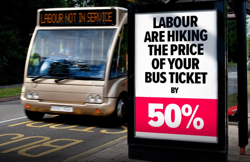 Labour's bus fair raise